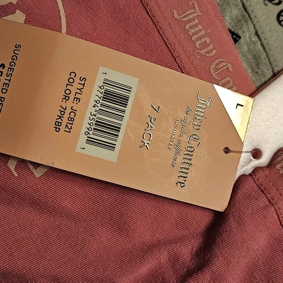 7 Pack Juicy Couture Panty Set - Picture 5 of 5